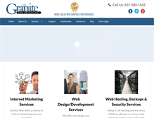 Tablet Screenshot of granitewebdesign.com